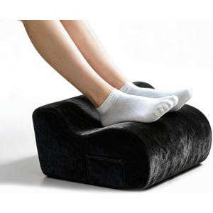 Foot Rest for Under Desk at Work,Used to Support The Feet (Black, 001)