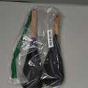 VOVOLY Cooking Spoon for Nonstick Cookingwares, Silicone Spoon Spoon for Mixing, Scoop, and Scrape, Black (13.4''+11.4" Black 2-Pack)