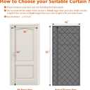 WochiTV Detachable Window Magnetic Thermal Insulated Door Curtain Fits Door Size 38" x 80", Waterproof Cloth, Polyester Fiber Filling, Weatherproof, Windproof, Reduce Noise, Side Opening, Gray