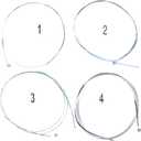 Generic 2 sets 4/4 Violin Strings Full Set Stainless Steel Core German Silver Wound Ball End