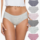 Wealurre Cotton Bikini Women's Breathable Panties Seamless Comfort Underwear L