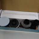 Leebein Electric Spin Scrubber, Shower Scrubber with 4 Adjustable Angles and 8 Brush Heads, Electric Scrubber with Long Handle & Remote Controller, Cleaning Brush for Bathroom, Tub, Floor (Black)