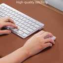 Leather Mouse Pad & Desk Blotter Mat - Non-Slip PU Laptop Desk Pad, Waterproof Writing Pad for Office & Home (Brown, 36" x 17")