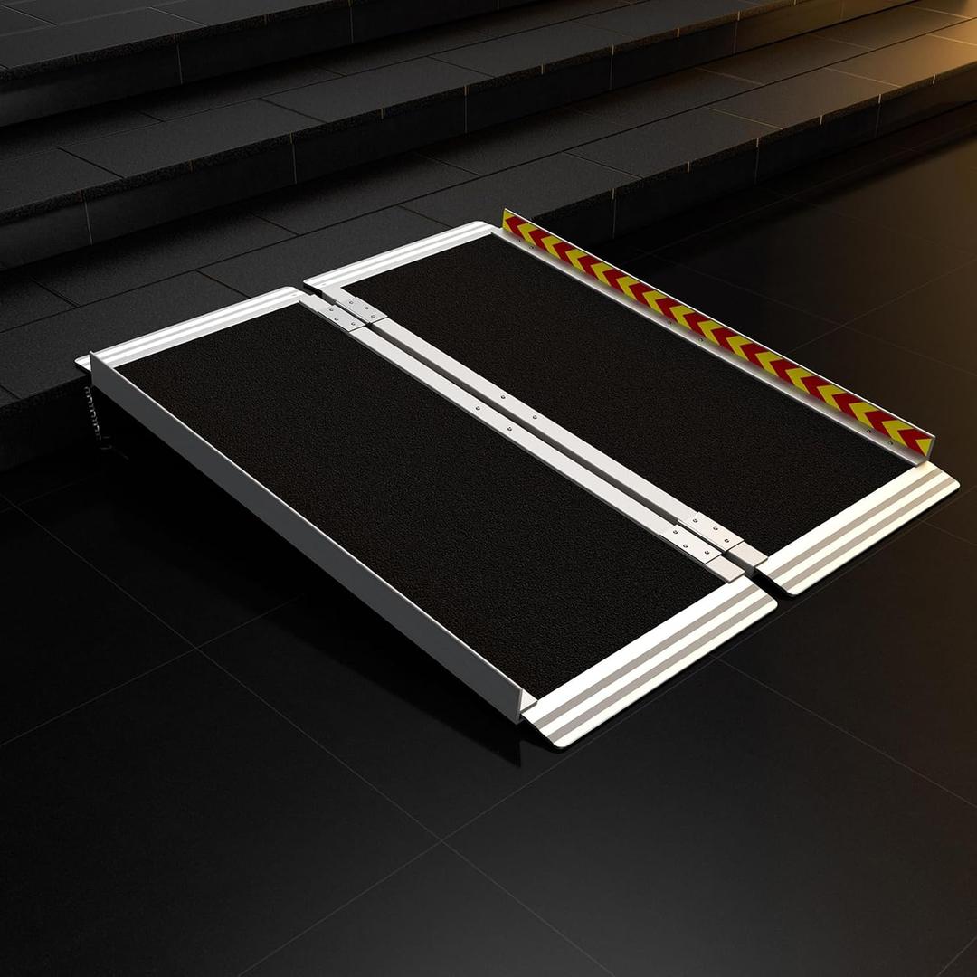 3FT Portable Wheelchair Ramp, 800Lbs Capacity Fits 3-9 Inch Steps