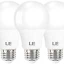 LE LED Light Bulbs 60 Watt Equivalent, 9W 800 Lumens Non-Dimmable, Soft Warm White 2700K, A19 E26 Standard Medium Base, 10000 Hour Lifetime 5 Count (Pack of 1)