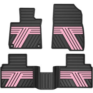 TTX LIGHTING Floor Mats for Honda Accord 2018-2022, Blossom Pink