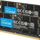 Crucial 32GB DDR5 RAM Kit (2x16GB), 5600MHz (or 5200MHz or 4800MHz) Laptop Memory 262-Pin SODIMM, Compatible with Intel Core and AMD Ryzen 7000, Black - CT2K16G56C46S5