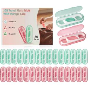 300PCS Travel Floss Sticks in Case,Single Use Portable Dental Picks,Flossing Pick with Individually Compact Box,Disposable Oral Care Flossers for Adults,Ideal for Trip,Hotel,Office,Wedding,Camping