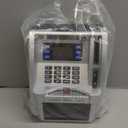 ATM Piggy Bank for Real Money for Kids Adults, Toy Money Bank with Card, Password, Coin Recognition, Bill Feeder, Balance Calculator, Electronic Money Safe Coin Box, Hot Gift for Boys Girls (Silver/Black)