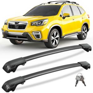 KINGGERI 300lbs Roof Rack Cross Bars Compatible with Subaru Forester 2014-2026 with Raised Side Rails (Not for Wilderness), Lockable Heavy Duty Aluminum Roof Rails Crossbars Luggage SUV Accessories