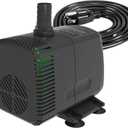 Knifel 880GPH Submersible Pump with 10ft Height Auto Shut-off for Fountains, Hydroponics, Ponds, Aquariums and More