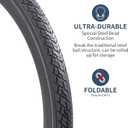 YUNSCM 700C Bike Tires 700x35C 37-622 Compatible Gravel Bike Tires 700 x 35C 700x36C Bicycle Tires 2 PCS (Y-1127)