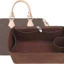 Lckaey Purse Inserts for Speedy 30 Organizer Insert, for monogram bag, HandBag protective insert​Tote Bag and hand bag protector, organizer insert 1083Coffee-L