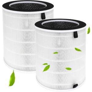 2 Pack Filter Replacement Compatible With Sans Air Purifier Filter For Afloia Max/Mage/Mage Pro Air Purifier, For Air-Honati, For Rosewill Rhap-20001/Rhap-20002