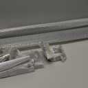 FengYu 57" Universal Roof Ladder Rack for Van & Pickup Truck Cap & Topper, Roof Rack, Heavy Duty Aluminum (Drilling Required) 2 Bar Ladder Roof Van Rack Truck Rack Adjustable Black Accessories