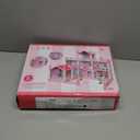 Kids Pink Grand Three Story Dolls House Playset with Furniture, Accessories and Outdoor Space