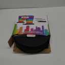 2025 Collapsible Stool Chair, Max 660lb Upgraded Folding Stool, Lightweight, Sturdy, Adjustable, Portable, Foldable Seat Stools for Outdoor Camping Fishing Hiking BBQ (1 pack, Black)