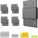 5 Pairs 2 Inch French Cleat Picture Hangers, Picture Hanger French Cleat Hanger, Mirror Brackets Clips for Wall Mounting Hardware, Pictures Mirror Frame Hanging Kit