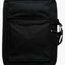 Art Portfolio Carry Case Bag, A3 Canvas Shoulder Bag Portable Waterproof 8K Drawing Pad Backpack Art Carry Tote Bag for Sketching Painting (Black)