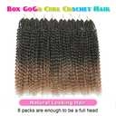 GoGo Curl Crochet Hair 18 Inch Long Beach Curl Crochet Braids Synthetic Water Wave Curly Goddess Box Braids Braiding Hair Extensions for Women (T27, 18 Inch)