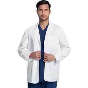 Cherokee Mens Lab Coat 30" Men's Consultation Coat Durable, Mechanical Stretch - CK401 size XL 2 pack