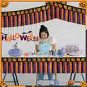 2 x 4 Pack 39Ft Halloween Parade Floats Foil Fringe, Each 10 ft x 15'' Orange Purple Black Pumpkin Tinsel Streamers Garland Banner Table Skirts for Halloween Trailer Car Homecoming Party (4 Pack)