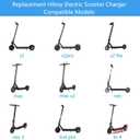 42V Replacement for Hiboy Electric Scooter Charger Compatible with Hiboy S2 Pro, S2 Lite, S2, KS4, KS4 Pro, NEX, NEX3, NEX5, Max, Max3, Max V2 Electric Scooter Foldable e-Scooter Power Supply