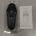 2in1 USB Type C Presentation Clicker Wireless Presenter Remote with Laser Pointer, RF 2.4GHz USB C PowerPoint Clicker Slide Advancer for Computer/Mac/Laptop