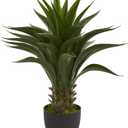 Nearly Natural 28” Agave Artificial Plant, Green
Thick Dark Green Leaves, Realistic Texture Trunk, Nursery Pot Included, Ideal for Bathroom Countertop or Shelf Decor
