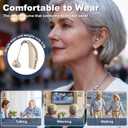 Hearing Aids, Hearing Aids for Seniors, Rechargeable, Volume Control, Hearing Amplifiers with Charging Case, Intelligent Noise Reduction, Design for Seniors & Adults with Hearing Loss