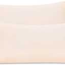 2-Pack Stretch Pillow Cases - Jersey Knit & Ultra Soft Envelope Closure Pillowcases T-Shirt Like Microfiber Blend - Suitable for 20x36/20x40 King Size Set of 2, Pink