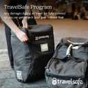 UPPAbaby Travel Bag for all Minu Stroller Models Backpack Style with Inner Wheel Bag + Storage Pocket - Durable Design with TravelSafe Protection, Black