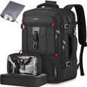 YAMTION Carry On Backpack,Travel Backpack with 3 Packing Cubes for Men Women,Laptop Backpack Airline Approved Weekender Bag Mochila de Viaje (M-4 packs, Black)