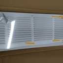 Fancat 24x6 Duct Opening | Steel Return Air Grille | Vent Cover Grill for Sidewall and Ceiling | HVAC Cold Air Intake Grille | White | Outer Dimensions: 25.75"W X 7.75", 24''Wx6''H [Duct Opening]