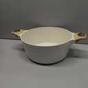 SENSARTE Ceramic Nonstick Stock Pot with Lid, 2.6/4.5/6.6/8.5 QT Soup Pot Casserole Pot, Non-toxic Healthy Pasta Pot, Large Cooking Pot Stew Pot, Induction Compatible, PFOA PFAS PTFE Free, White