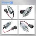 MaySpare Fuel Shut Off Solenoid SA-3725-12 for Mitsubishi L2E L3E S3L S4L Engine Volvo EC15 Toro 223D Mahindra Max 28 Tractor 12VDC