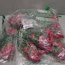 Artificial Flower Heads, Plastic Fake Plants Hydrangea Faux 24pcs