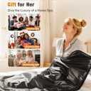 Infrared Sauna Blanket for Home, Infrared Deep Heating for Detox & Pain Relief, Portable Full Body Heat Therapy Wrap with Timer and Temp Control, 85-158°F, Machine Washable, Relaxation Gifts for Women