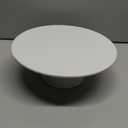 Nucookery 10 Inches Rotating Cake Stand for Party, Ceramic Dessert Stand Turntable for Cake Decorating, Spinner Decorative Cupcake Stand, Round Cake Plate, White