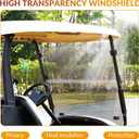 Golf Cart Windshield for Club car Precedent/ Tempo/ Onward Golf Cart, Fold Down and Anti-UV Windshield Kit, 37.5"W X 31.9"H, Tinted