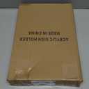 3 Pack Acrylic Sign Holder 8.5 x 11 Inch Gold, Double Sided Clear Display Stand for Wedding Table Numbers, Menu Holder, Picture Frame, Crystal Plastic Sign Holder for Office, Restaurant, Party