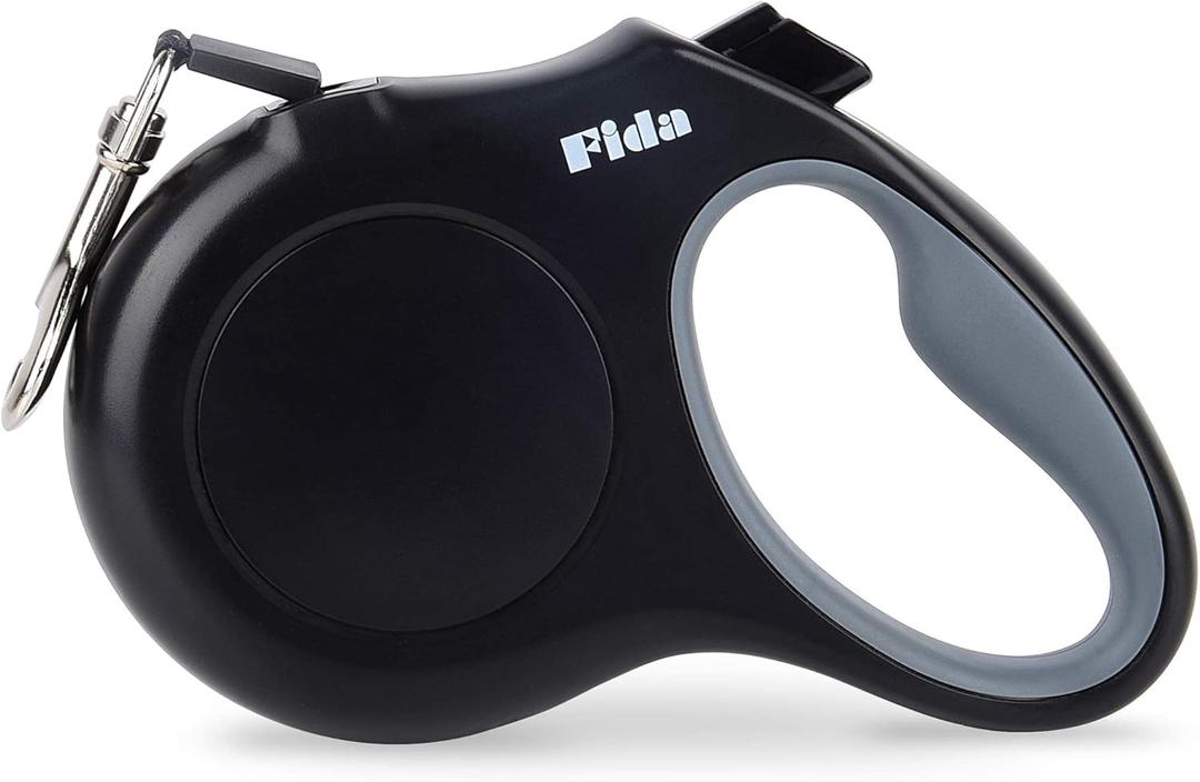 Fida Retractable Dog Leash, 16 ft Dog Walking Leash for Small Dogs up to 26 lbs, 360 Tangle Free, Black