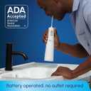 Waterpik Cordless Express Water Flosser, Battery Operated & Portable for Travel & Home, ADA Accepted, Waterproof for Shower Use, White WF-02