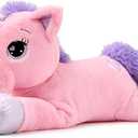 Lanmore Unicorn Stuffed Animal Giant 31" Stuffed Unicorn Plush Pillow, Christmas Birthday Gift for Girls Kids Girlfriend, Pink