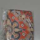 BETGINY Boho Pillow Covers 22x22, Burnt Orange Grey Ethnic Design Outdoor Decorative Throw Pillows for Couch, Fall Carpet Pattern Decor Cushion Cover 2 Pcs Farmhouse Linen Pillowcase for Bed Car Safa