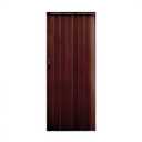Portable Walnut 32inx80in Accordion Doors Interior,PVC Accordion Folding Sliding Door,Compact Retractable Bifold Closet Doors for Doorway (Walnut,32in*80in)