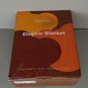 Bearhug Electric Blanket King Size 100" x 90", Dual Controller Heated Blanket, White Flower Patterns Faux Fur & Warm Sherpa, 10-Heat Levels & 1-12H Auto Off,ETL, Machine Washable