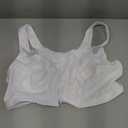 Exquisite Form Women's 5100531 Fully Wireless Cotton Back & Posture Support Bra with Front Closure & Lace (44DD, White)