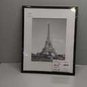 upsimples 16x20 Picture Frame, Display Pictures 11x14 with Mat or 16 x 20 Without, Wall Hanging Poster Frame, Black, 1 Pack