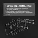 EWBN Bling License Plate Frame for Women, 2 Pack Sparkly Rhinestone License Plate Holder, Premium Stainless Steel Diamond Car Accessories License Plate Cover with Glitter Crystal CapsBlack (Narrow Edge Black)